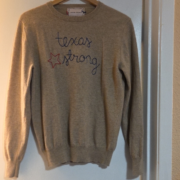 Lingua Franca Beige Sweater - Picture 4 of 4